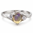 Anillo de Plata con Ópalo de Fuego Natural