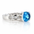 Anillo de Plata .925 con Topacio Azul