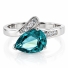 Anillo de Alejandrita Azul a Verde en Plata
