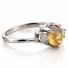 Anillo de Plata con Ópalo de Fuego Natural
