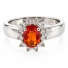 Hermoso Anillo de Plata con Ópalo de Fuego Genuino