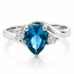 Hermoso Anillo de Topacio Azul