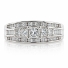 Anillo de Compromiso con Diamantes en Oro Blanco 18k
