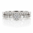 Anillo de Compromiso en Oro Blanco de 14K y Diamantes